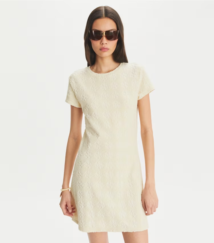 Terry Jacquard Logo Shirtdress - Image 2