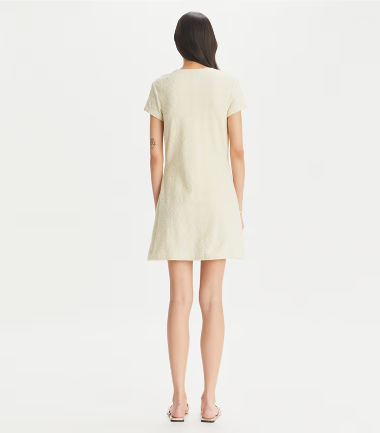 Terry Jacquard Logo Shirtdress - Image 4