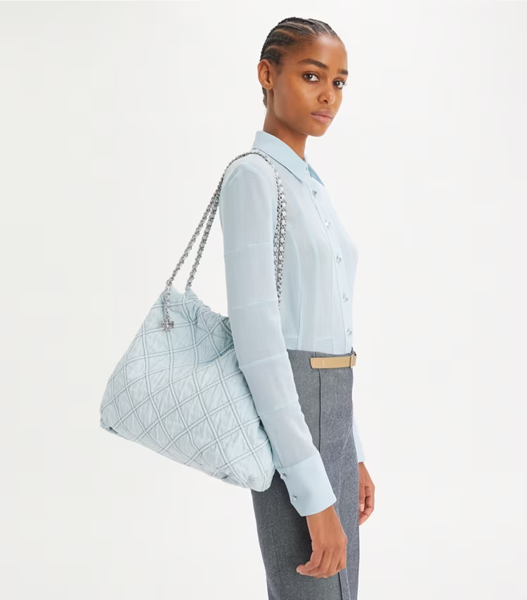 Fleming Soft Denim Hobo Bag - Image 2