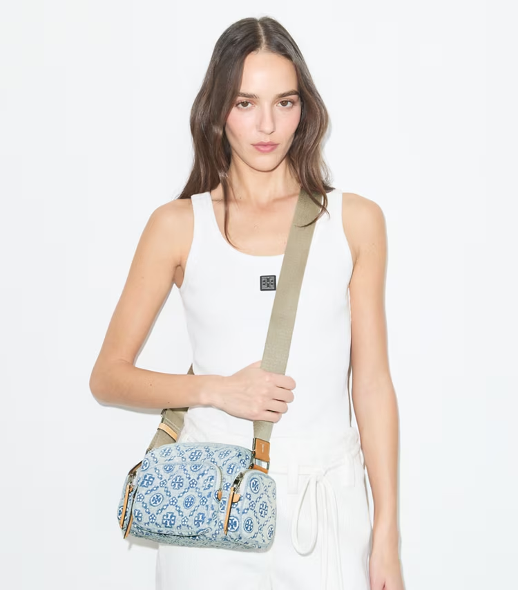 T Monogram Denim Pocket Crossbody - Image 2