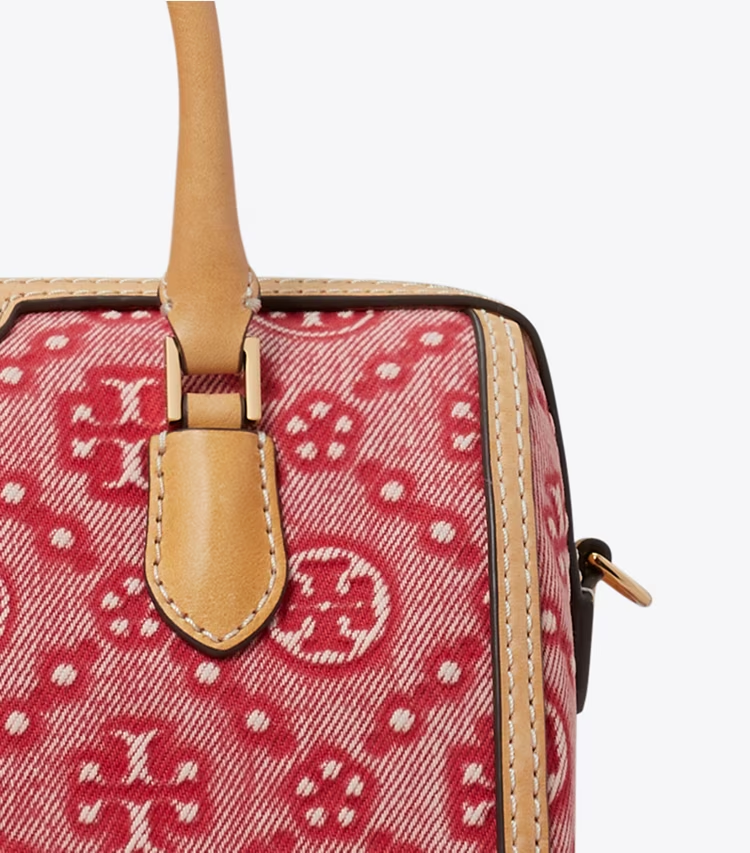 T Monogram Denim Petite Barrel Bag - Image 4