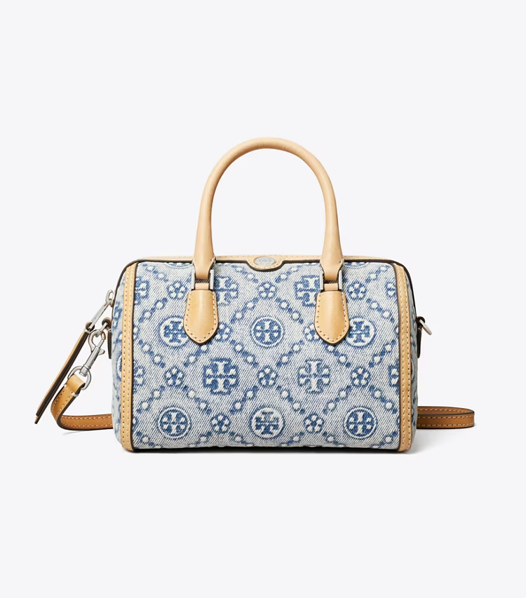 T Monogram Denim Petite Barrel Bag - Image 4