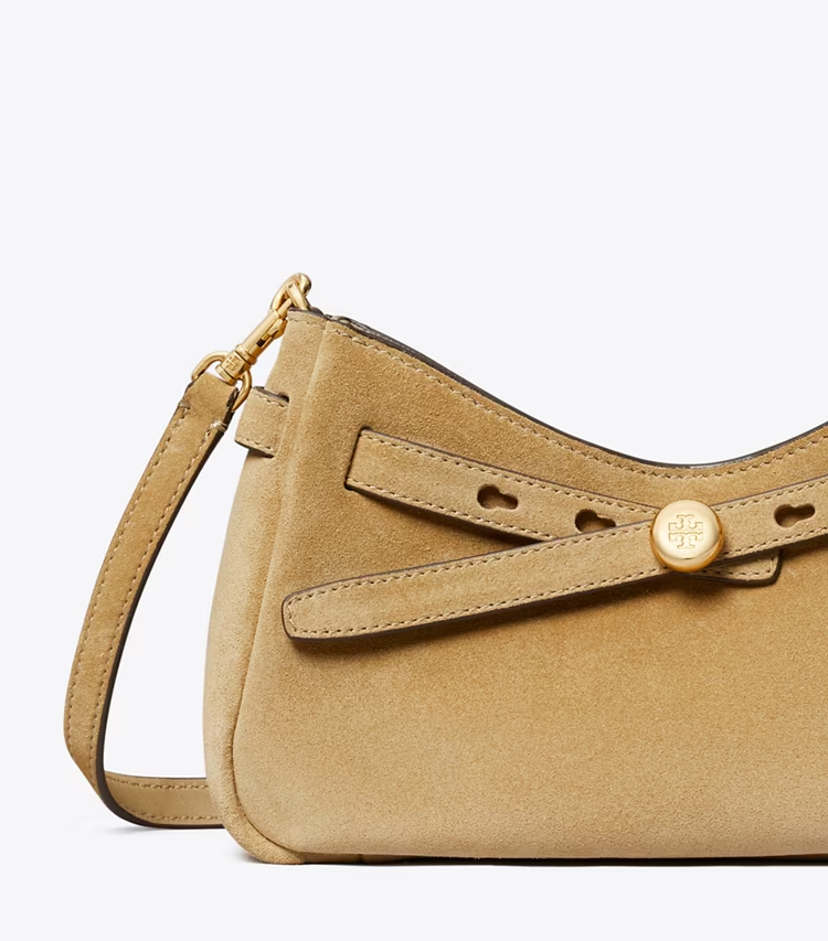 Romy Suede Zip Top Crossbody Bag - Image 4