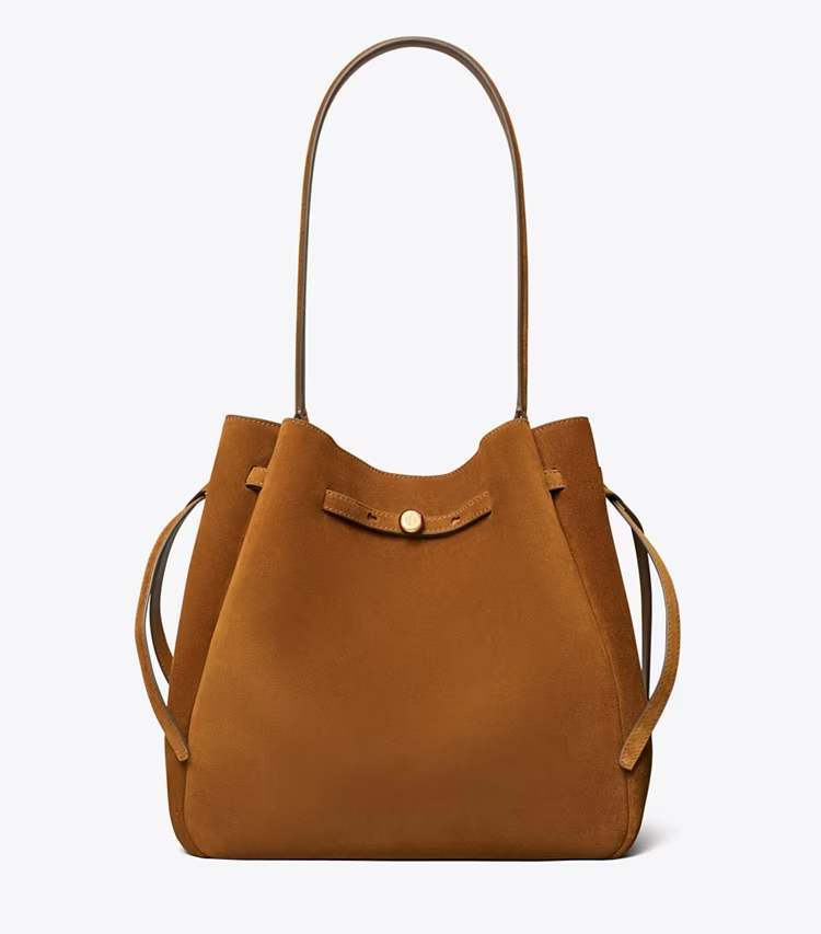 Large Romy Suede Bucket Bag - Image 3