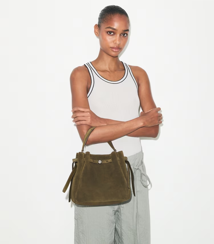 Romy Suede Bucket Bag - Image 2