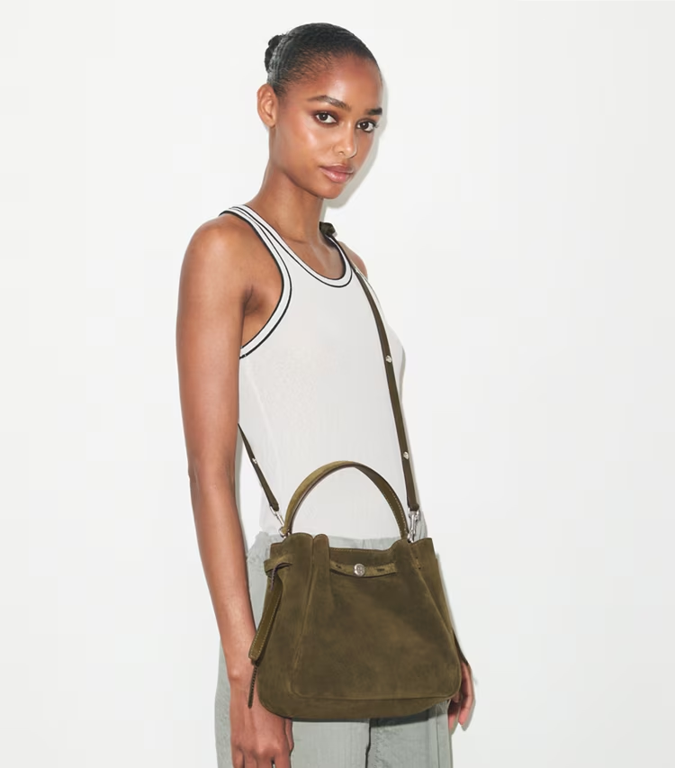 Romy Suede Bucket Bag - Image 3