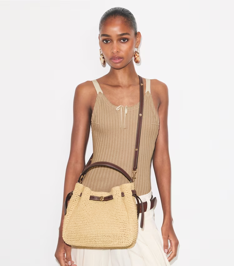 Romy Woven Bucket Bag - Image 3