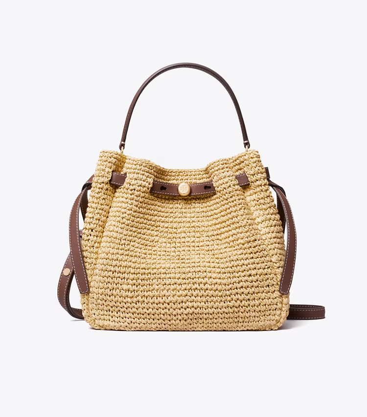 Romy Woven Bucket Bag - Image 4