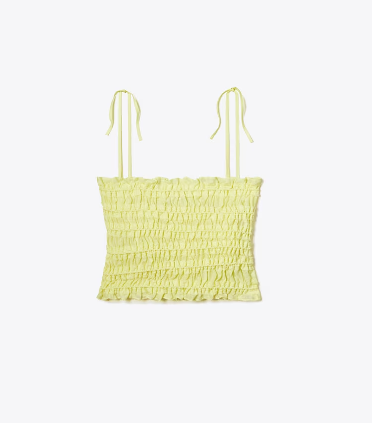 Smocked Viscose Top