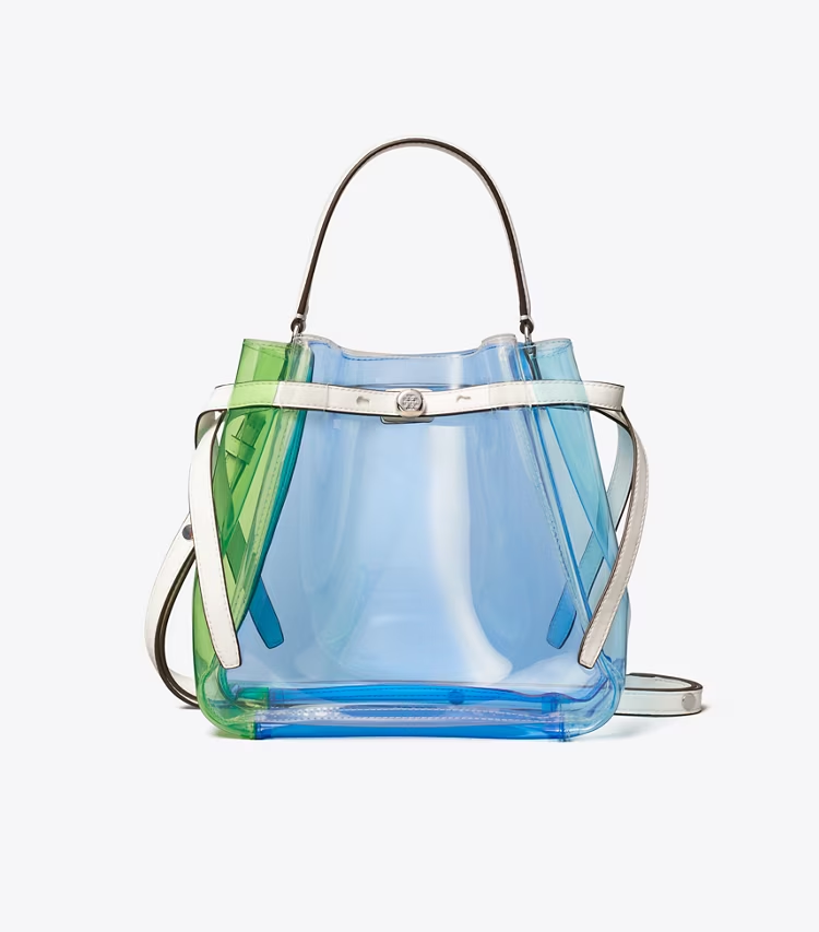 Romy Color-Block Clear Bucket Bag - Image 4