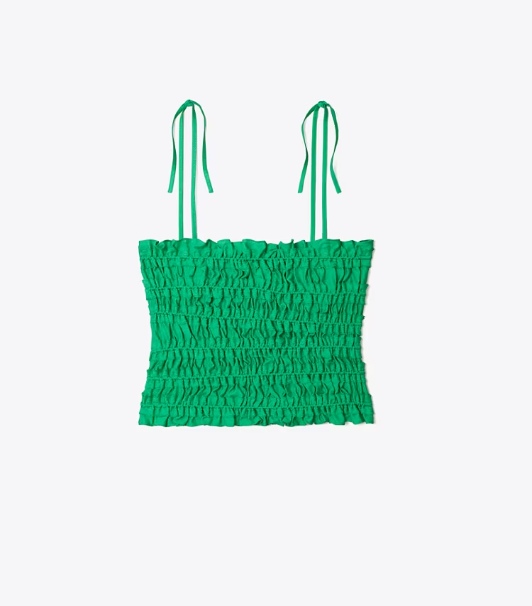 Smocked Viscose Top