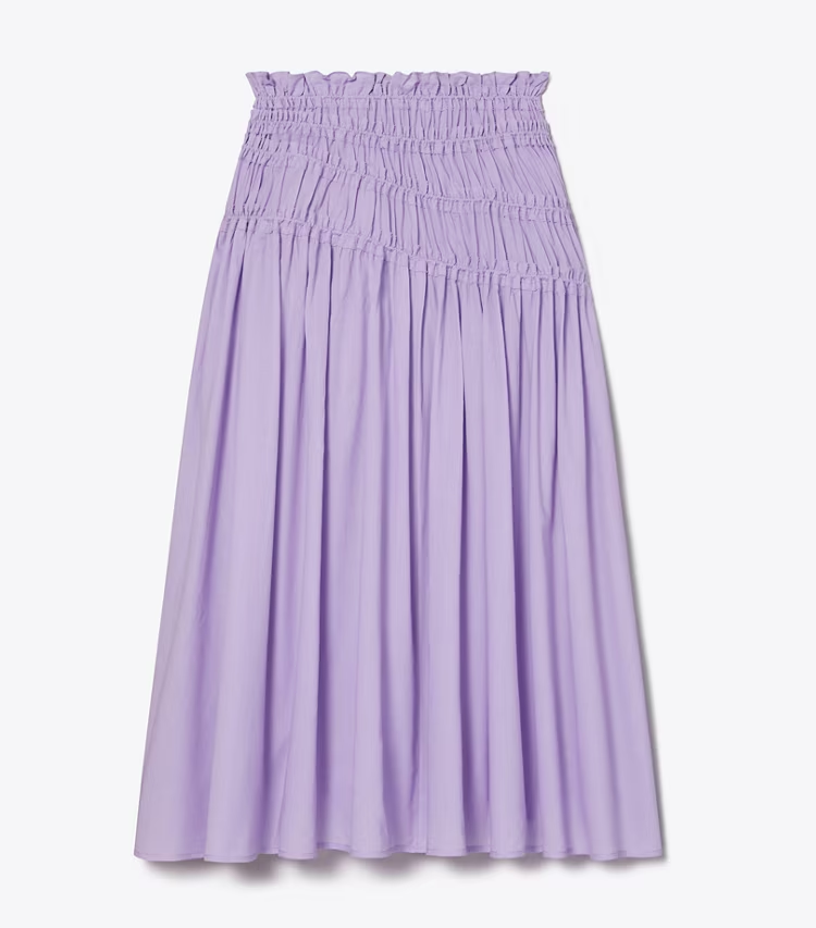 Smocked Cotton Skirt
