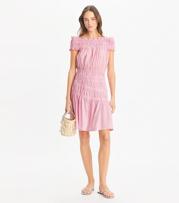 Smocked Cotton Dress - Image 2