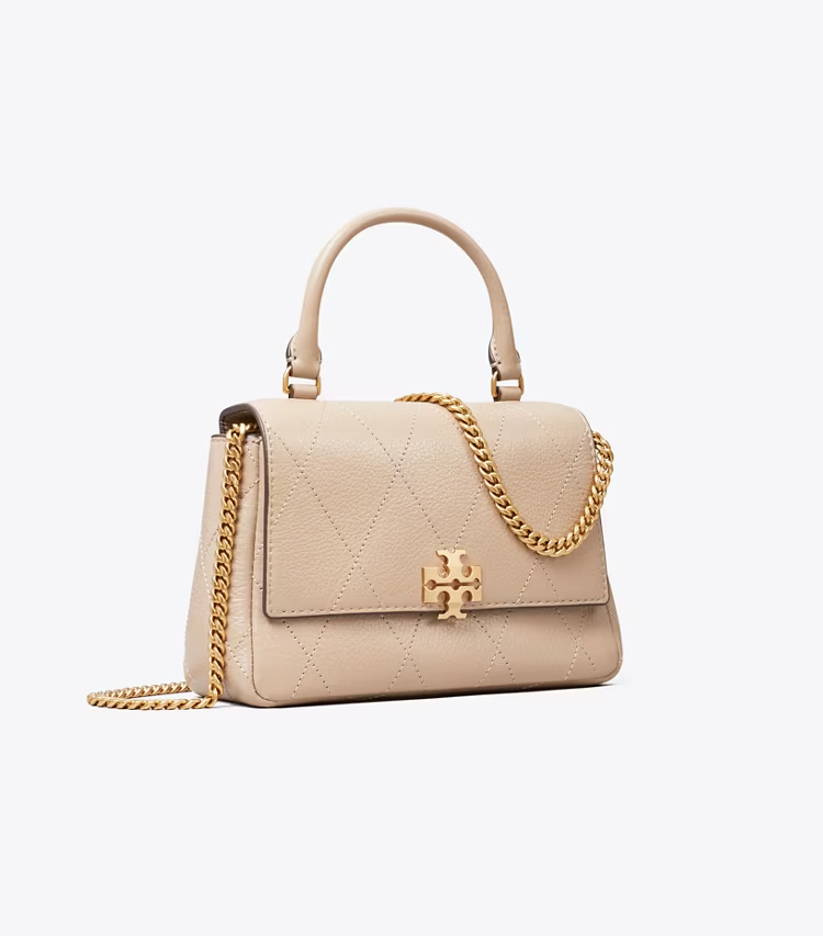 Mini Charlie Quilted Top-Handle Crossbody