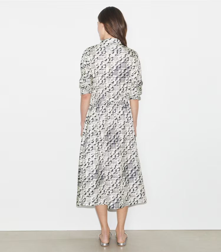 Silk Midi Dress - Image 3