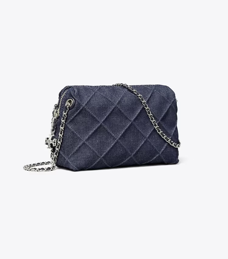 Fleming Denim Soft Crossbody Bag