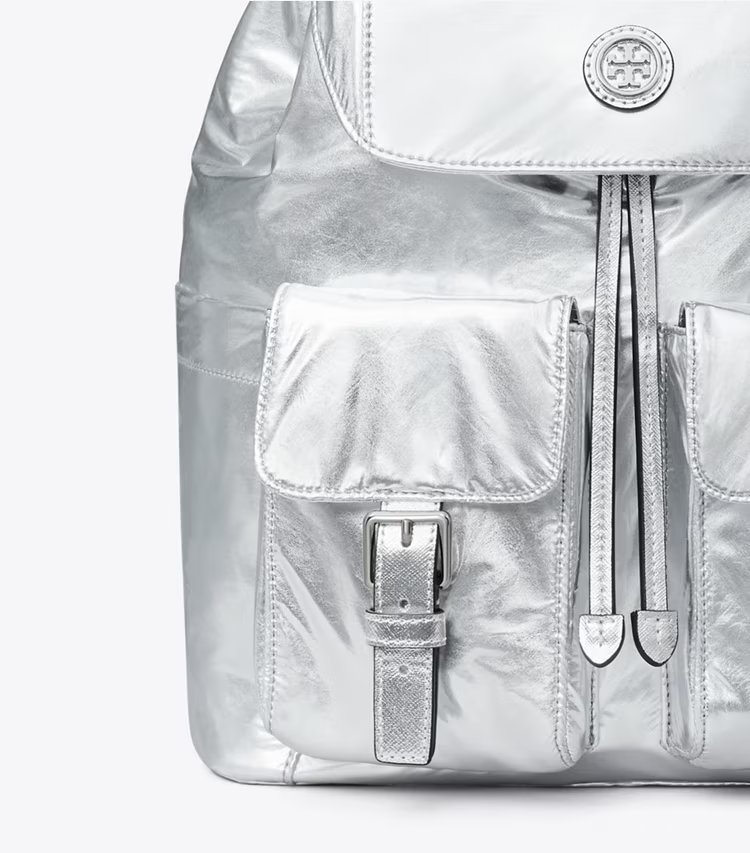 Virginia Metallic Flap Backpack - Image 4