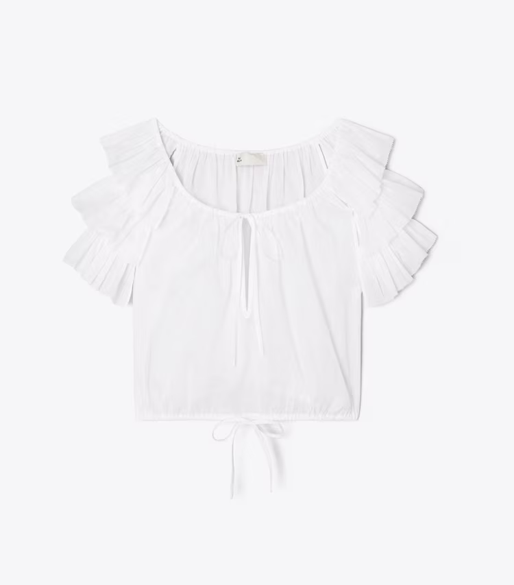 Ruffle Cotton Top