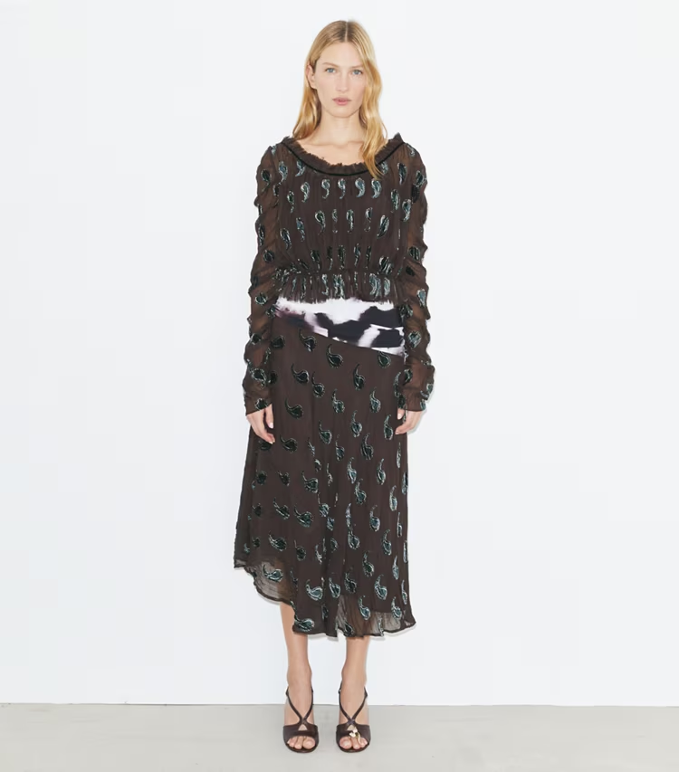 Ruched Velvet Top - Image 3