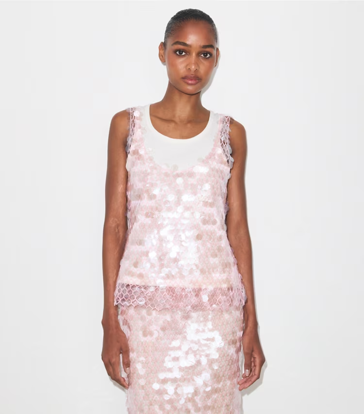 Sequin Mesh Top - Image 2
