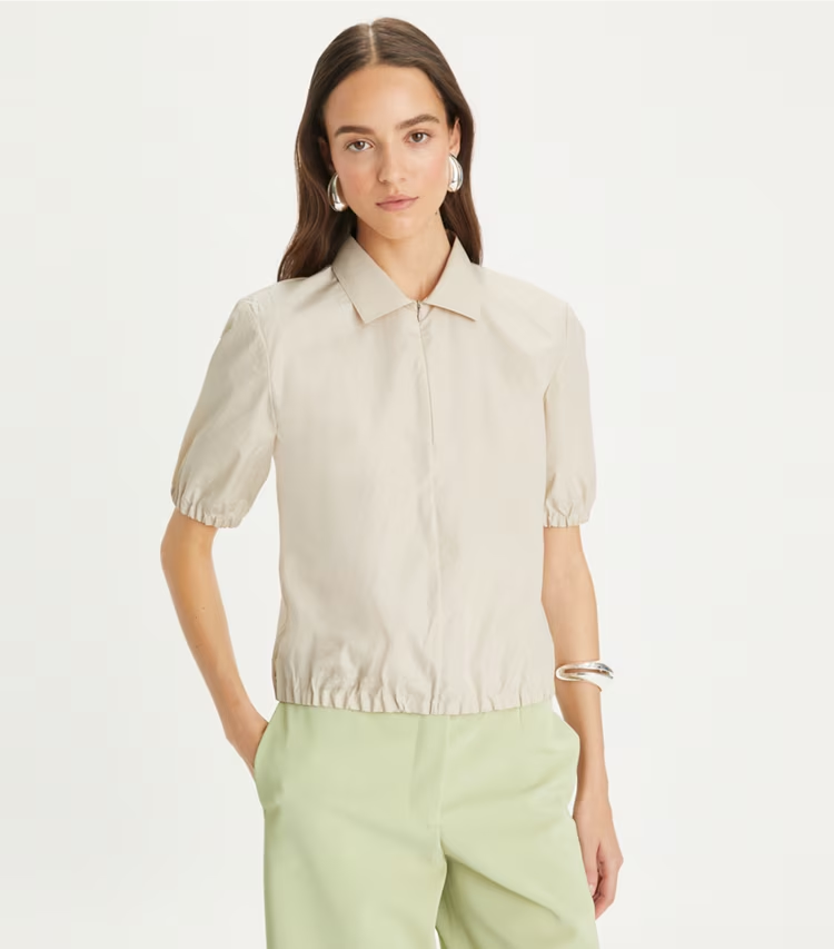 Poplin Zip Polo - Image 2