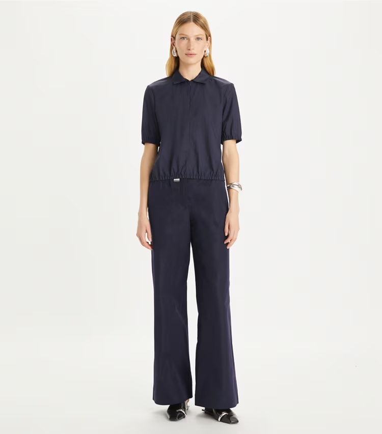 Nylon Taffeta Zip Polo - Image 3