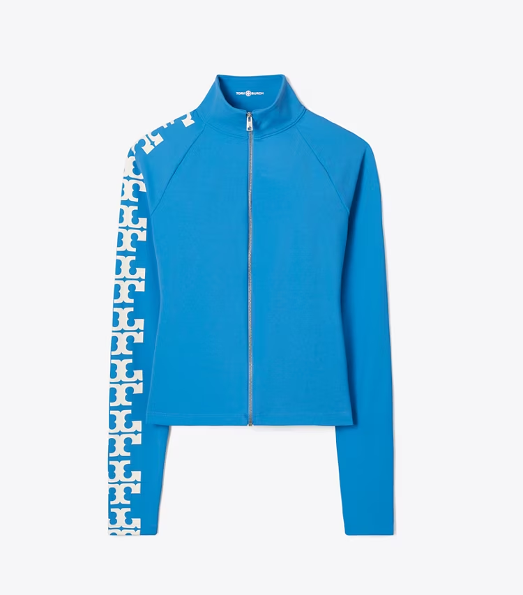 Nylon Logo Zip Top