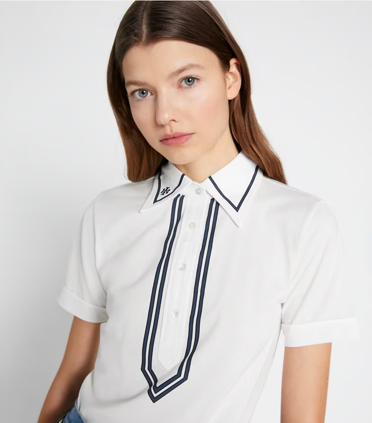 Mercerized Cotton Retro Polo - Image 2