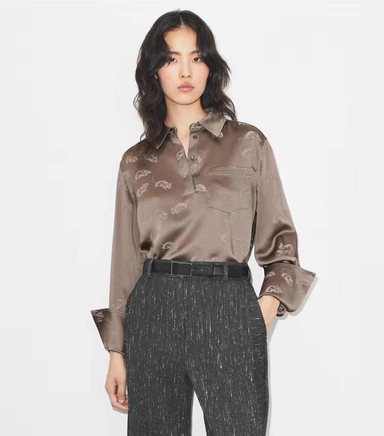 Jacquard Cuffed Shirt - Image 2