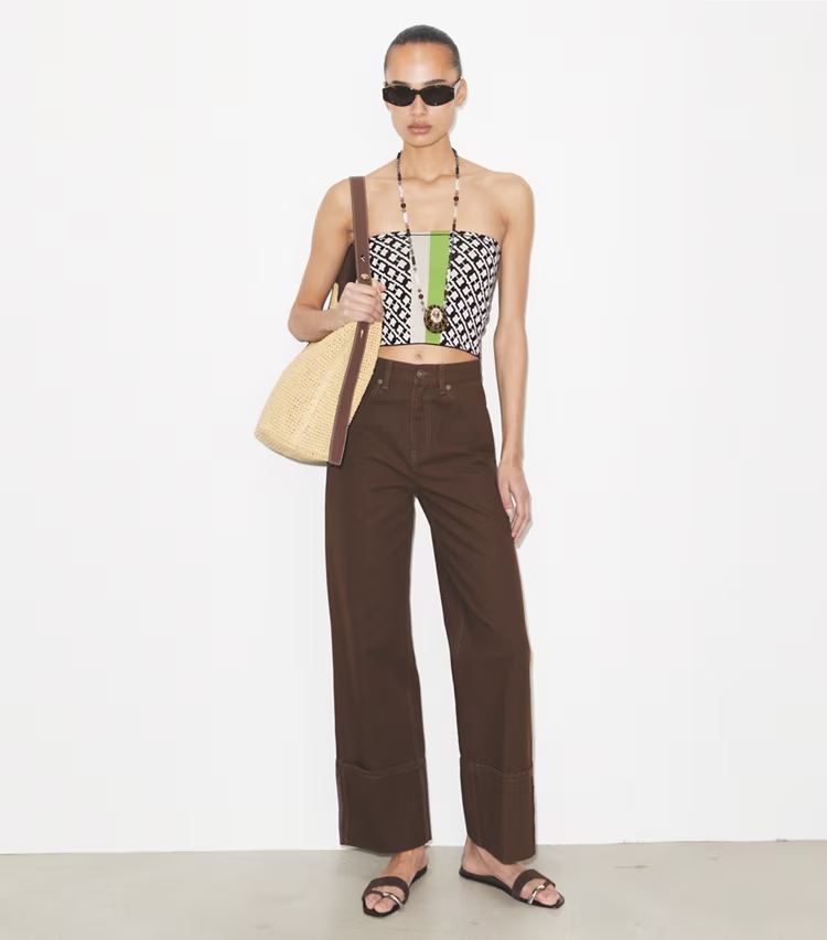 Jacquard Bandeau Top - Image 2
