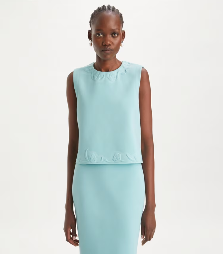 Embossed Viscose Shell Top - Image 2