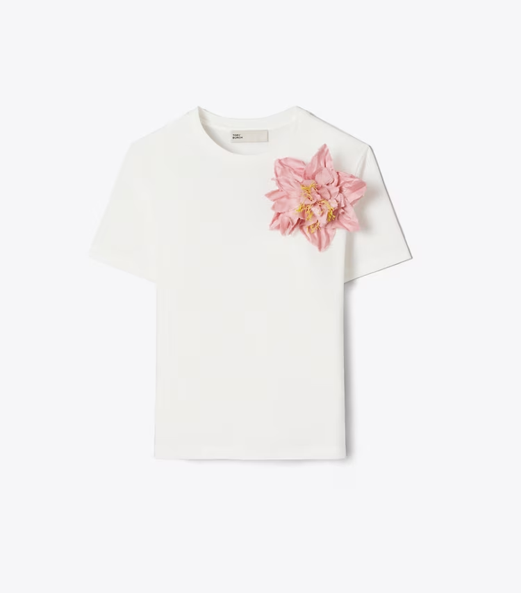Embellished Cotton T-Shirt