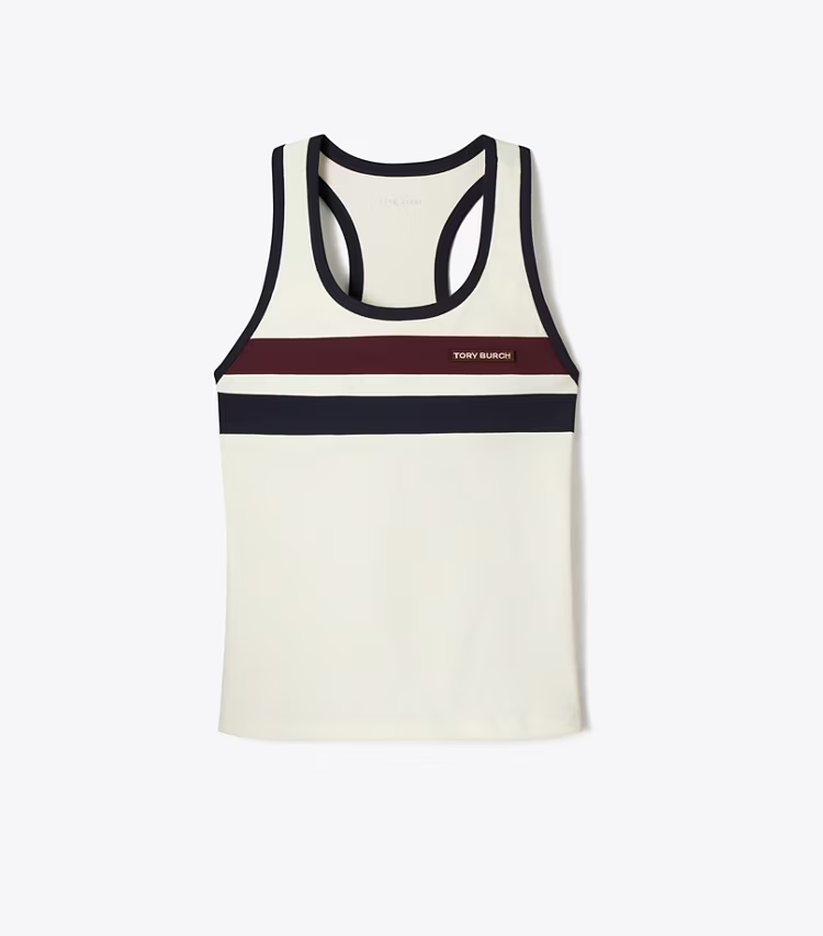 Double-Stripe Tennis Tank