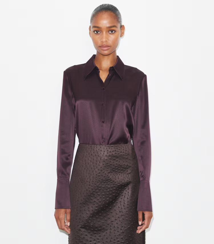 Cuffed Silk Shirt - Image 2