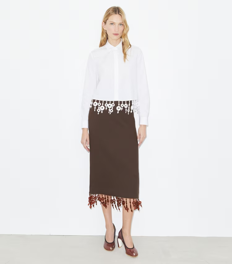Crystal Embellished Poplin Shirt - Image 3