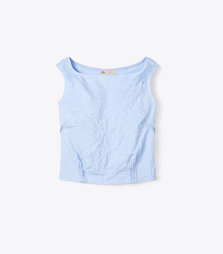 Crinkled Viscose Top