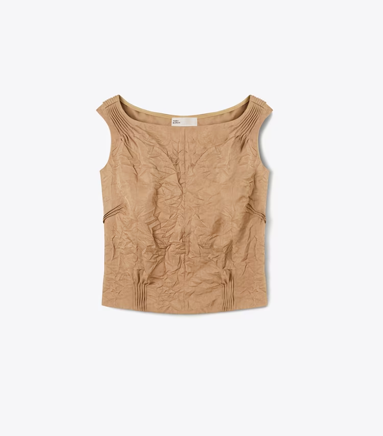 Crinkled Viscose Top