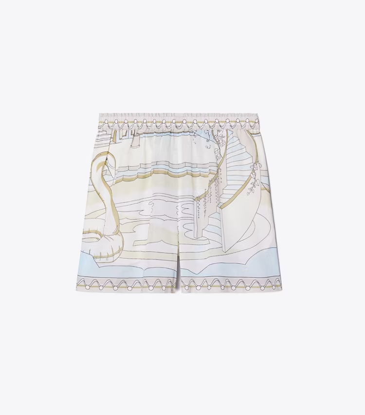 Printed Camp Shorts