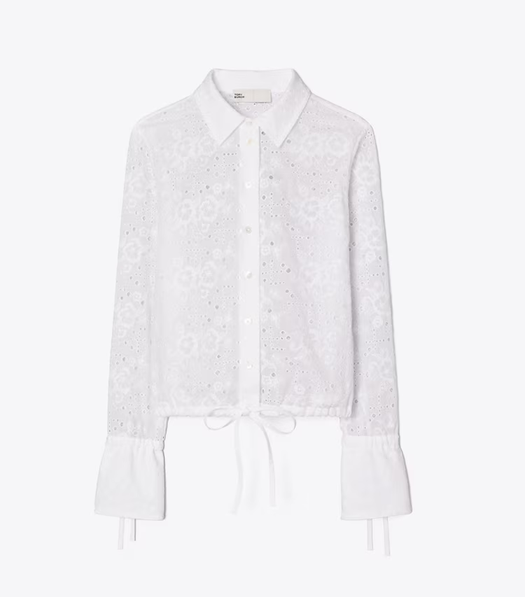Cotton Eyelet Blouse