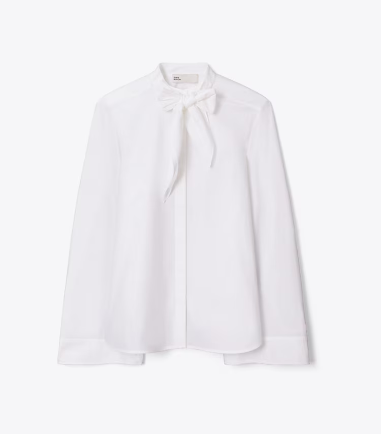 Cotton Bow Blouse