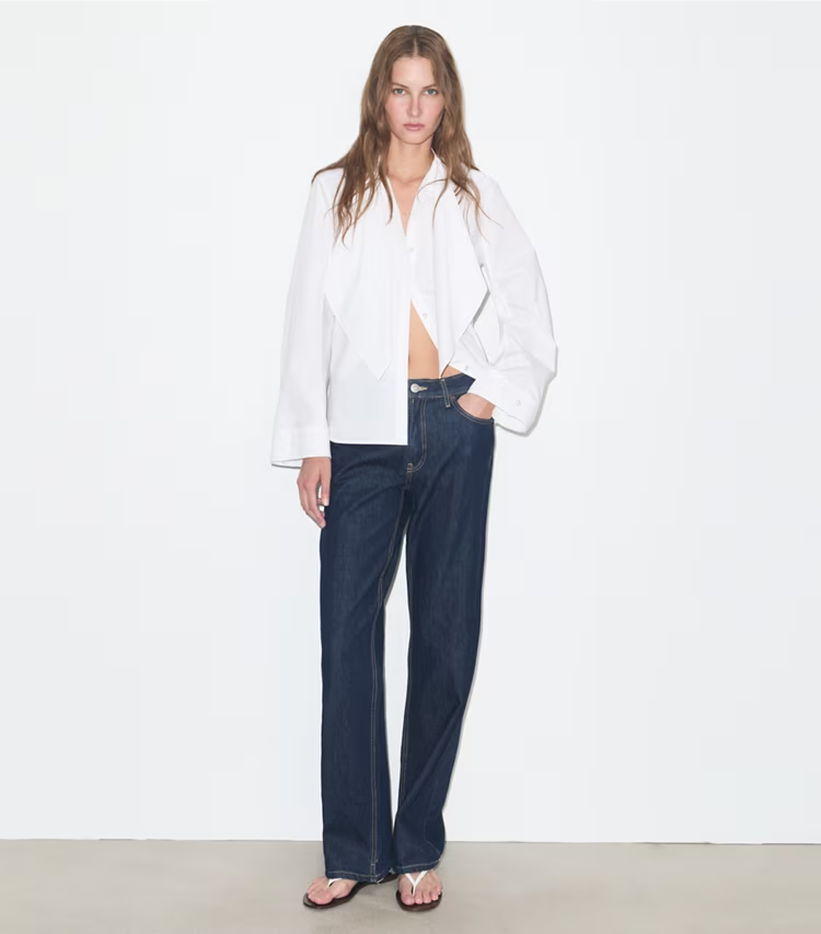 Cotton Bow Blouse - Image 3