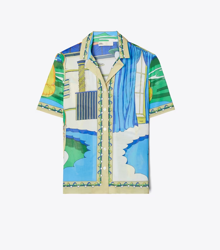 Printed Camp Shirt