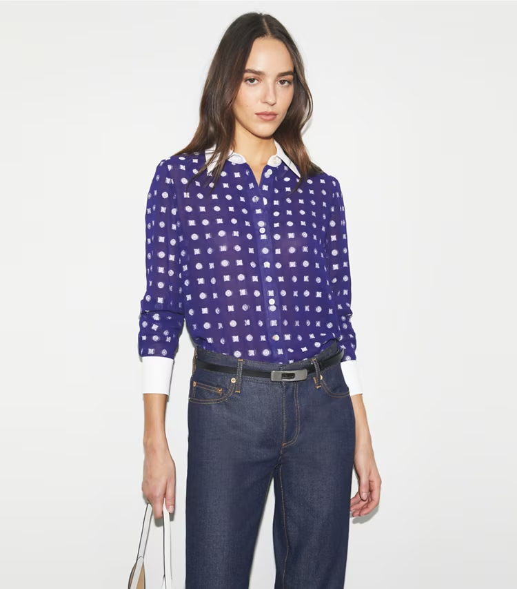 Colorblock Jacquard Shirt - Image 2