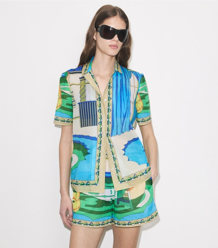 Printed Camp Shirt - Image 2
