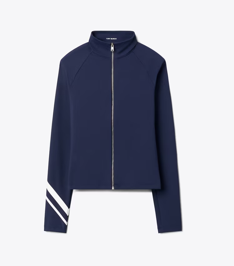 Chevron Full-Zip Jacket