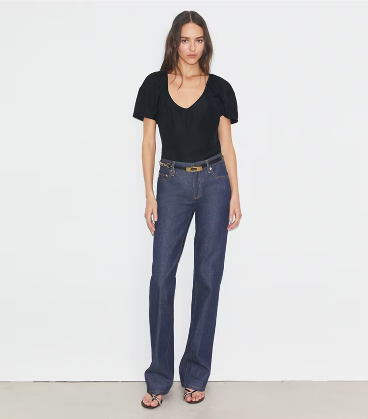Balloon Sleeve Viscose Top - Image 3