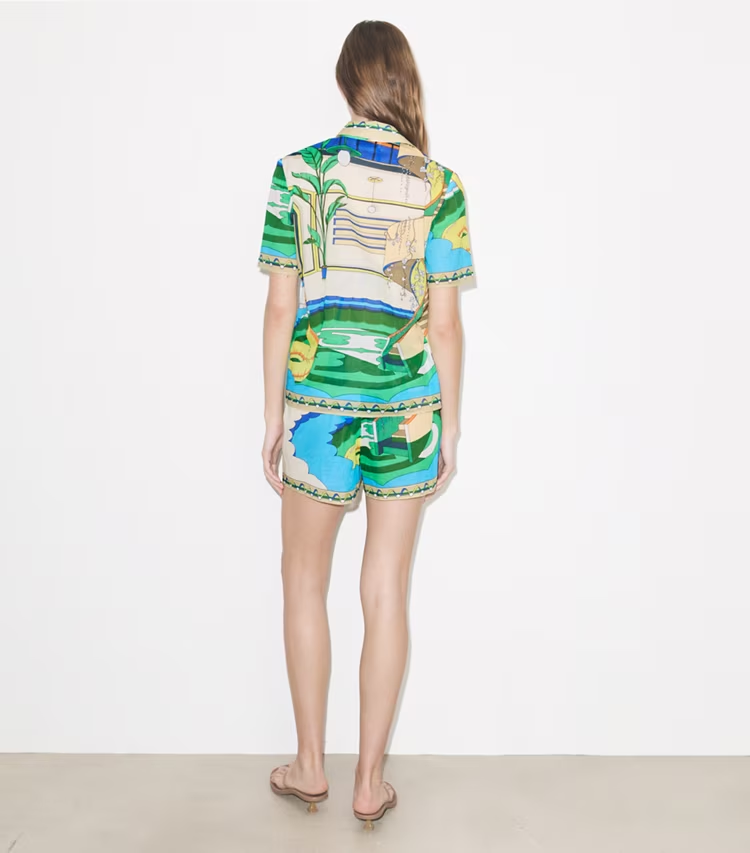 Printed Camp Shirt - Image 4