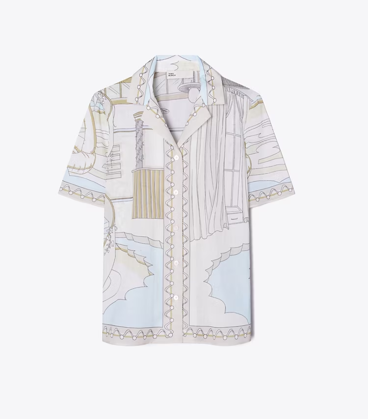 Printed Camp Shirt