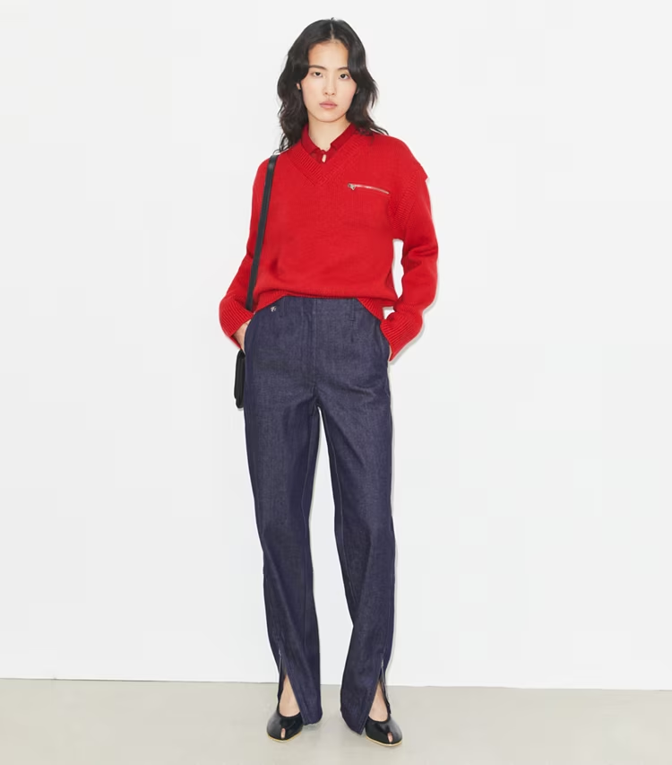 Wool V-Neck Sweater - Image 3