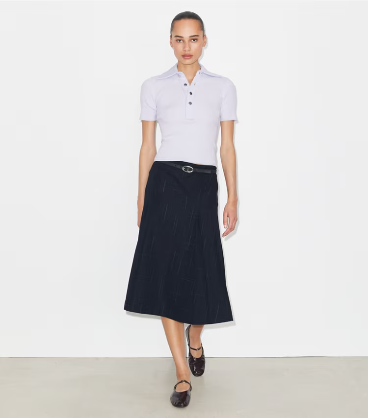 Viscose Ribbed Polo Sweater - Image 3